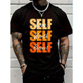 100% Cotton Orange Self-Ish X 3 Orange Color Graphic Orange Vibes Only T-Shirt Women's Men Graphic Tee